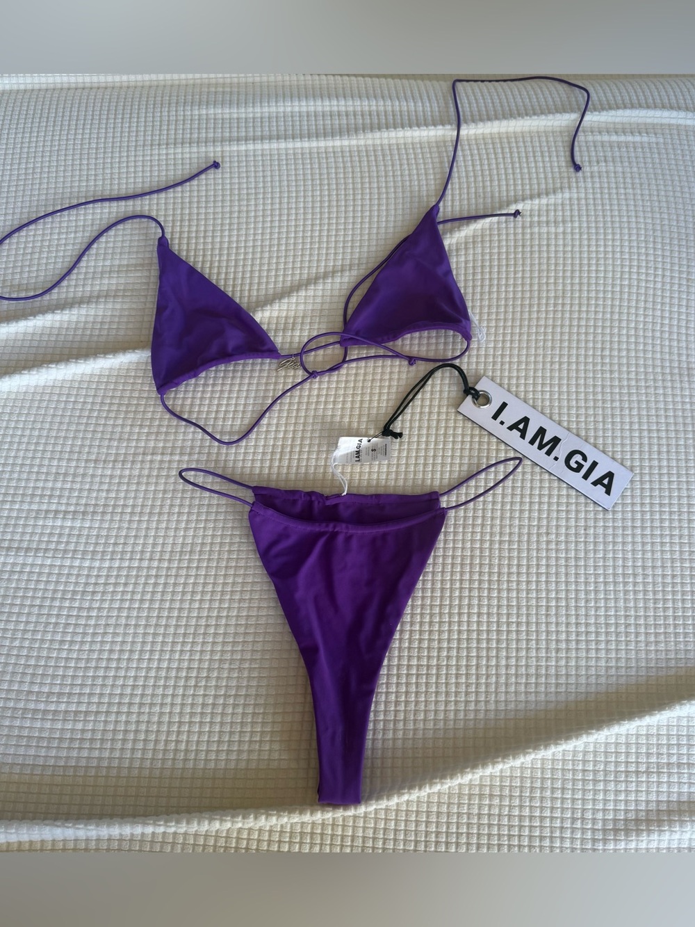 I.AM.GIA purple Bambi bikini set size small brand new with tags - Picture 1 of 3